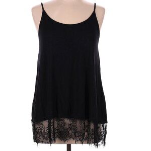 Altar'd State Size M Black  Sleeveless tcami with lace hem